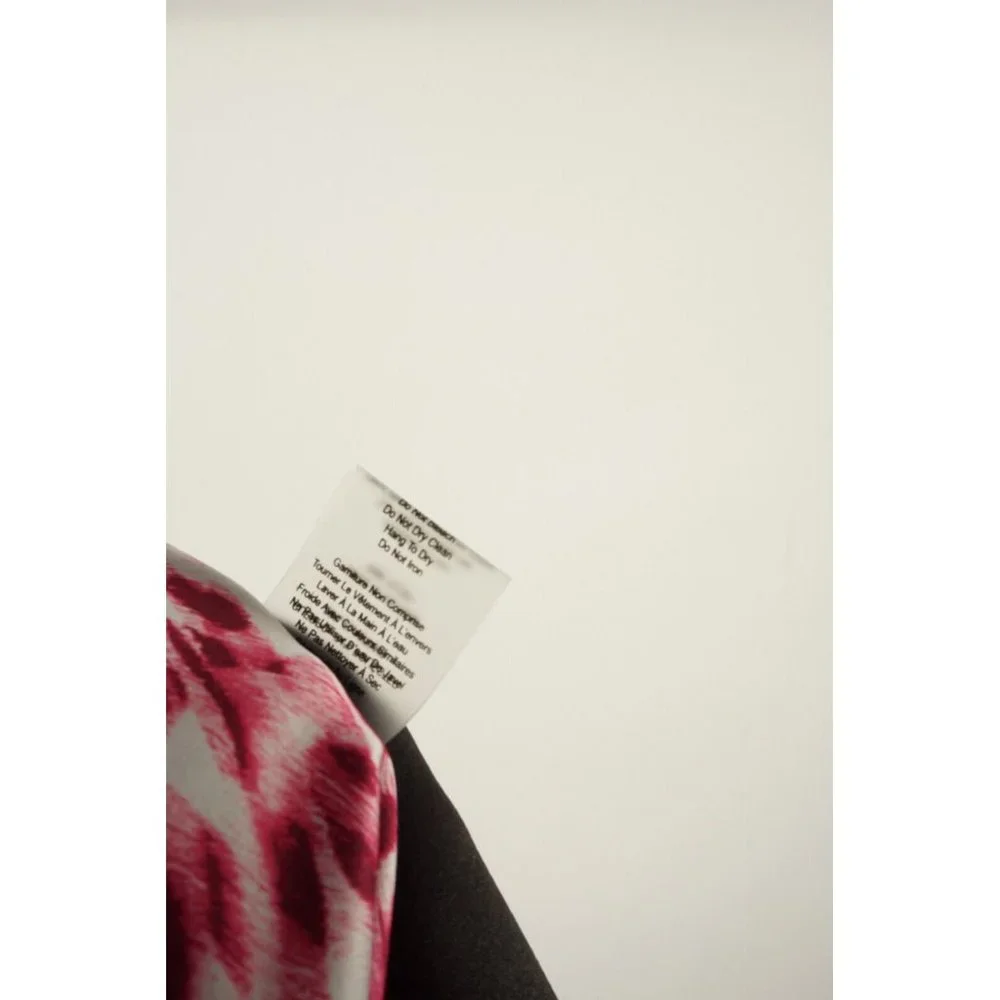 New 89$ Good American Core Power 7/8 Leggings Pink Leopard Wicking Athletic Sz 2